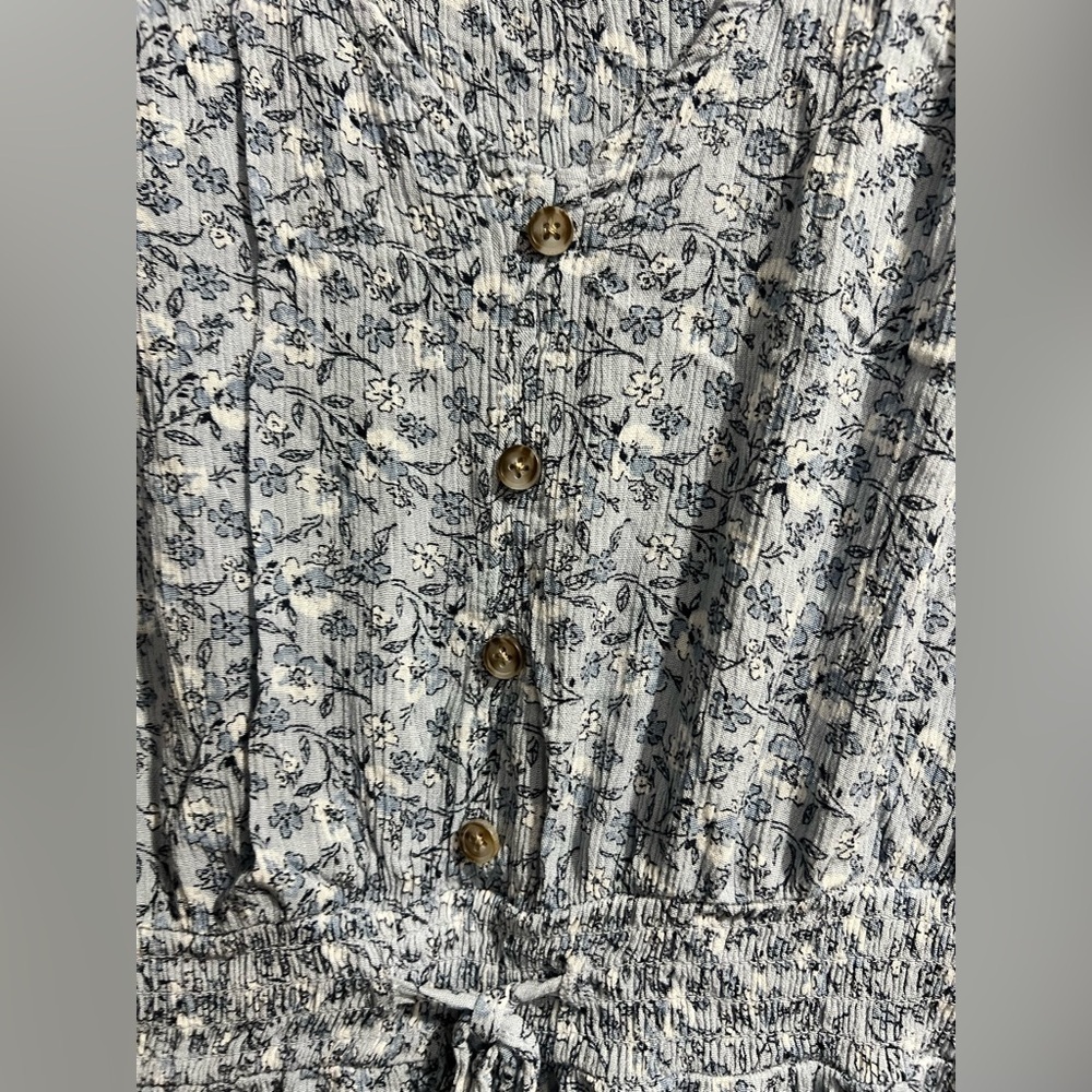 Women’s blue flower floral flowy dress Angels Forever Young sz XL - Picture 5 of 10